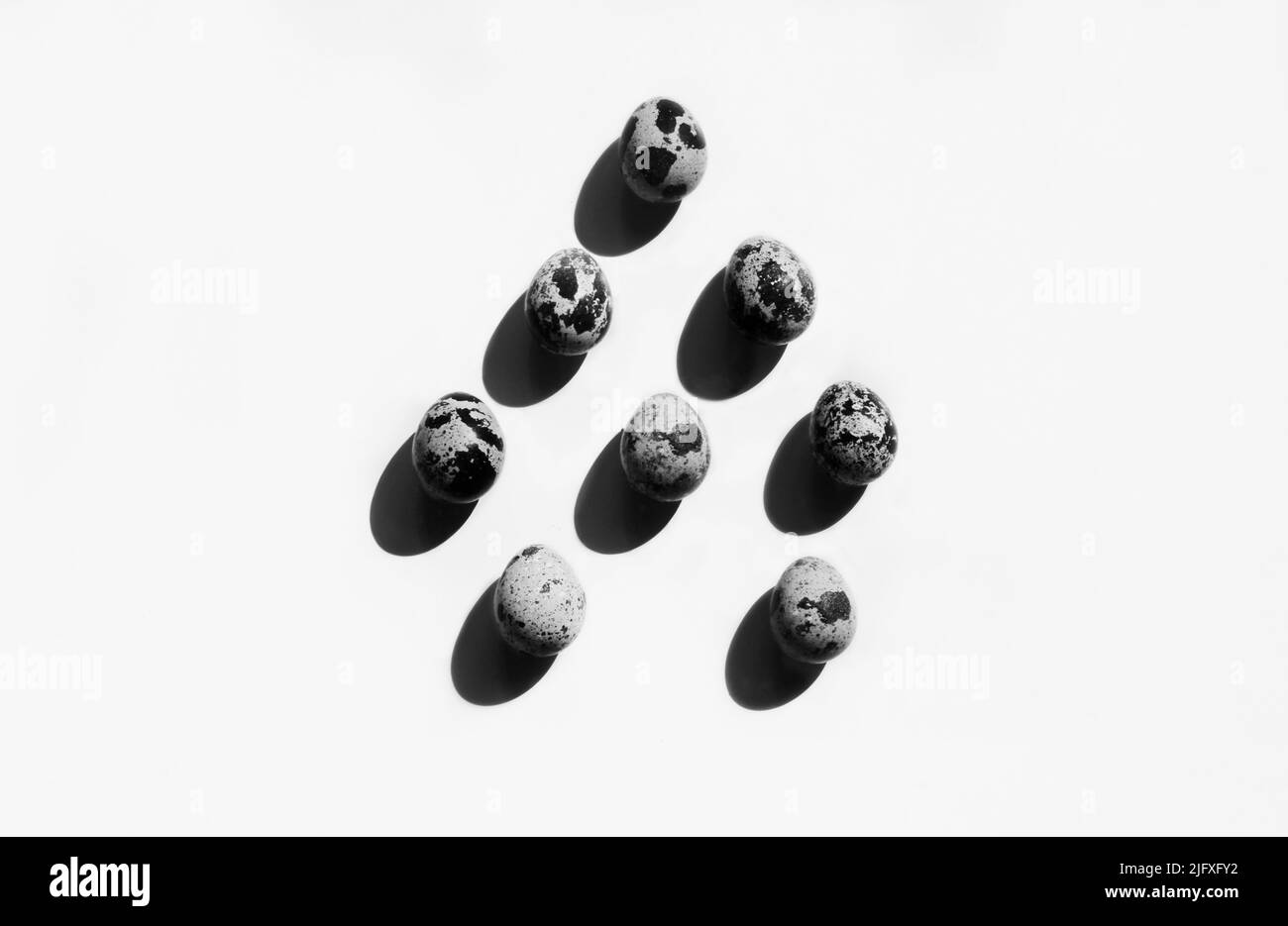 œuf de caille, nourriture aux œufs, petit déjeuner, œuf Banque D'Images