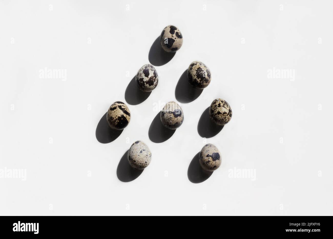 œuf de caille, nourriture aux œufs, petit déjeuner, œuf Banque D'Images