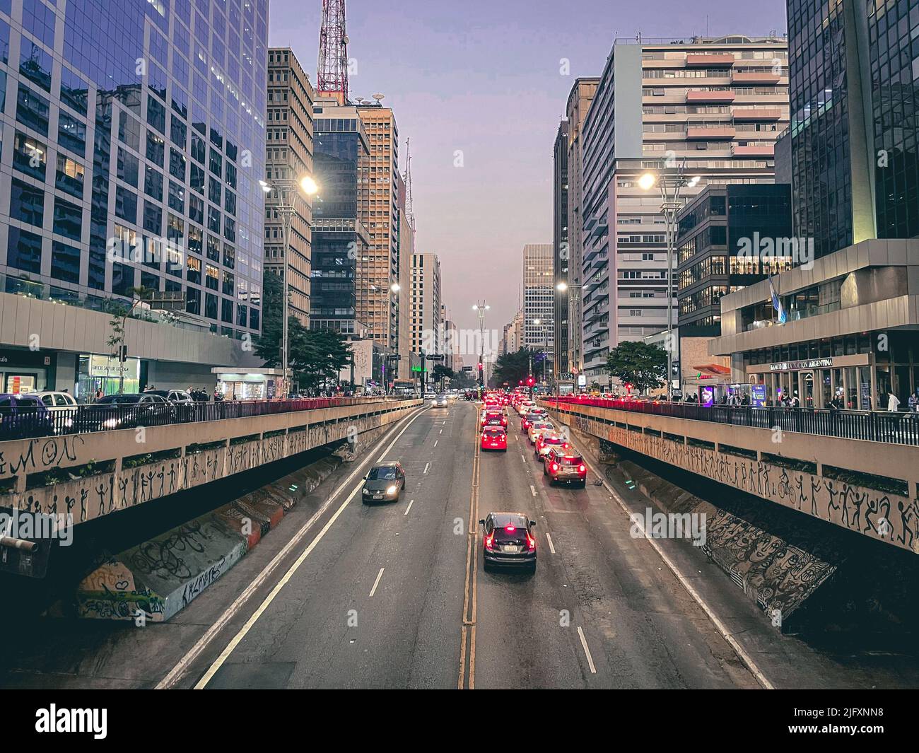 Avenue Paulista, Sao Paulo Brasil 1 juillet 2022 Banque D'Images