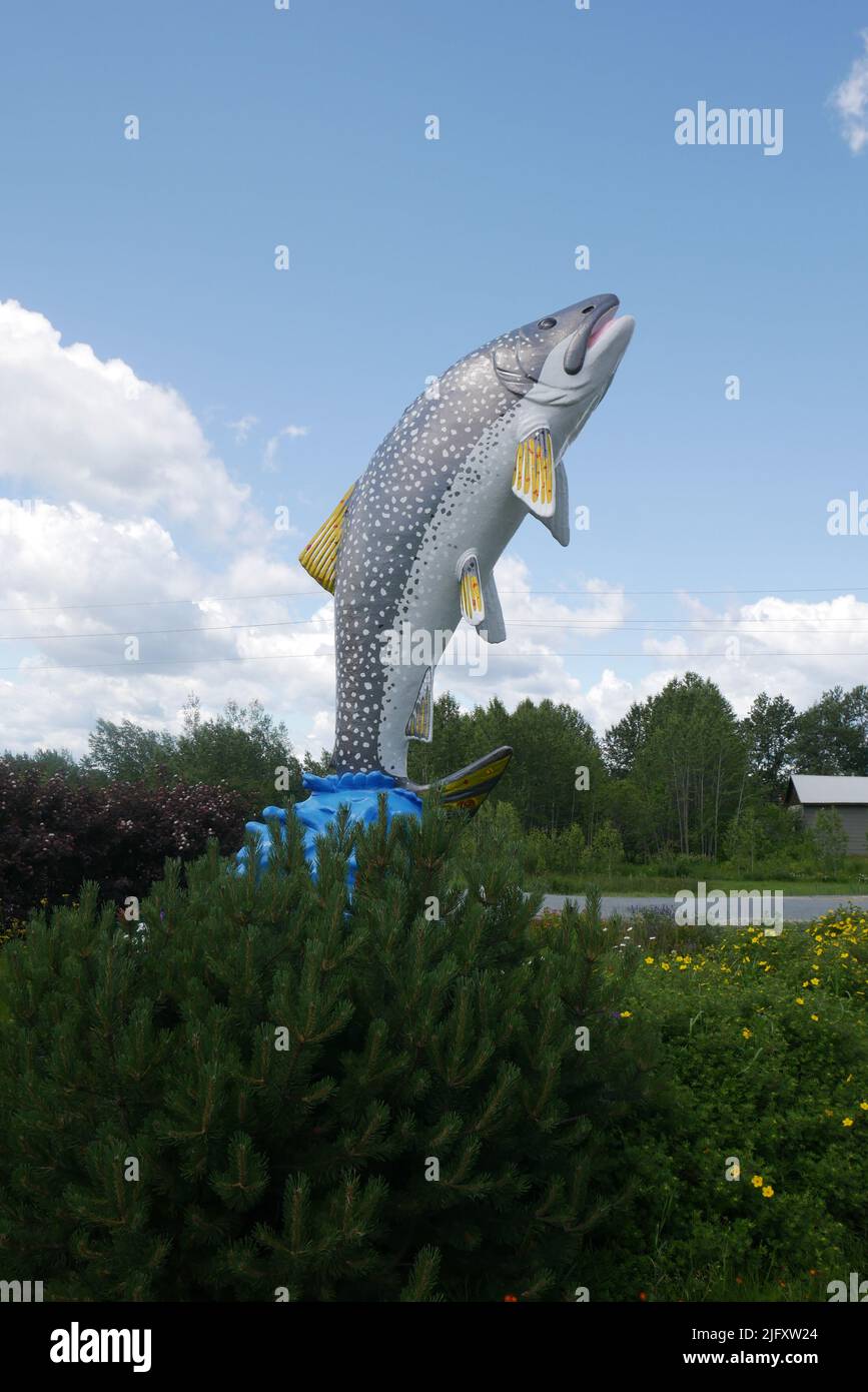 Larder Lake est un canton municipal incorporé et une communauté rurale dispersée éponyme dans le district de Timiskaming, dans le nord-est de l'Ontario, Banque D'Images