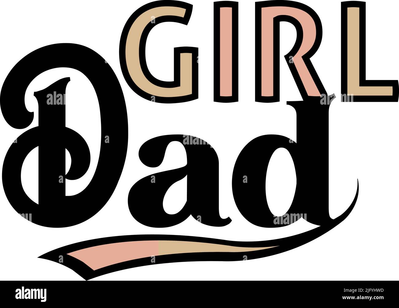 Papa T-shirt Designs, Daddy/Father/Papa T-shirt Design, Father's Day T-shirt Gift for Dad, Custom Dad T-shirt Design Print Template Illustration de Vecteur