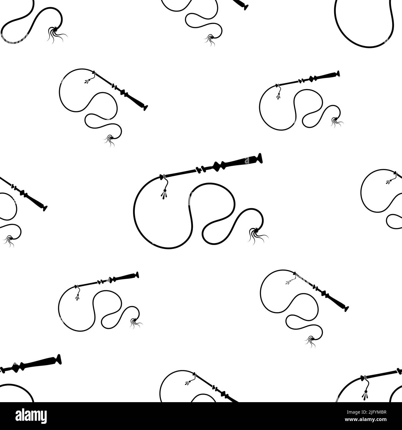 Icône fouet Schéma sans couture, icône de fouet de la circonscription Illustration vectorielle Illustration de Vecteur
