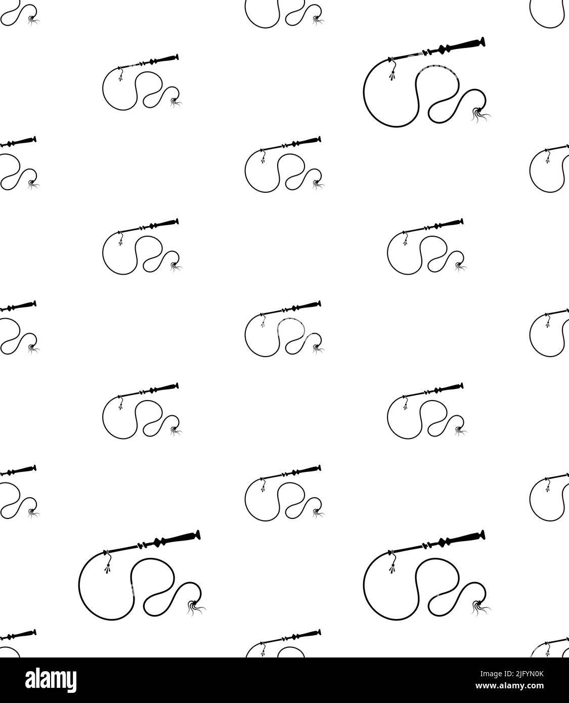 Icône fouet Schéma sans couture, icône de fouet de la circonscription Illustration vectorielle Illustration de Vecteur