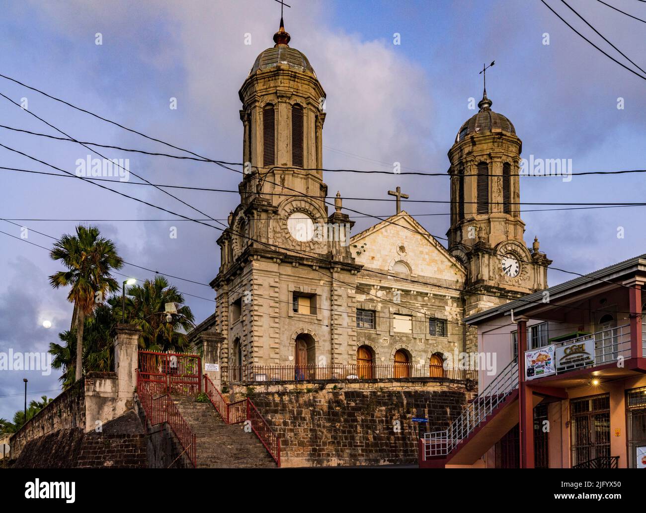 Cathédrale anglicane de St. Johns, Antigua, îles Leeward, Antilles, Caraïbes, Amérique centrale Banque D'Images