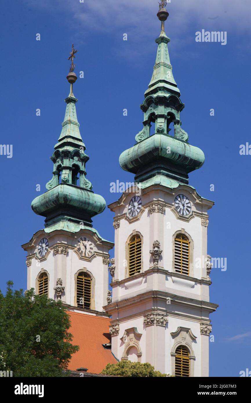 Hongrie, Budapest, église St Anna, Banque D'Images