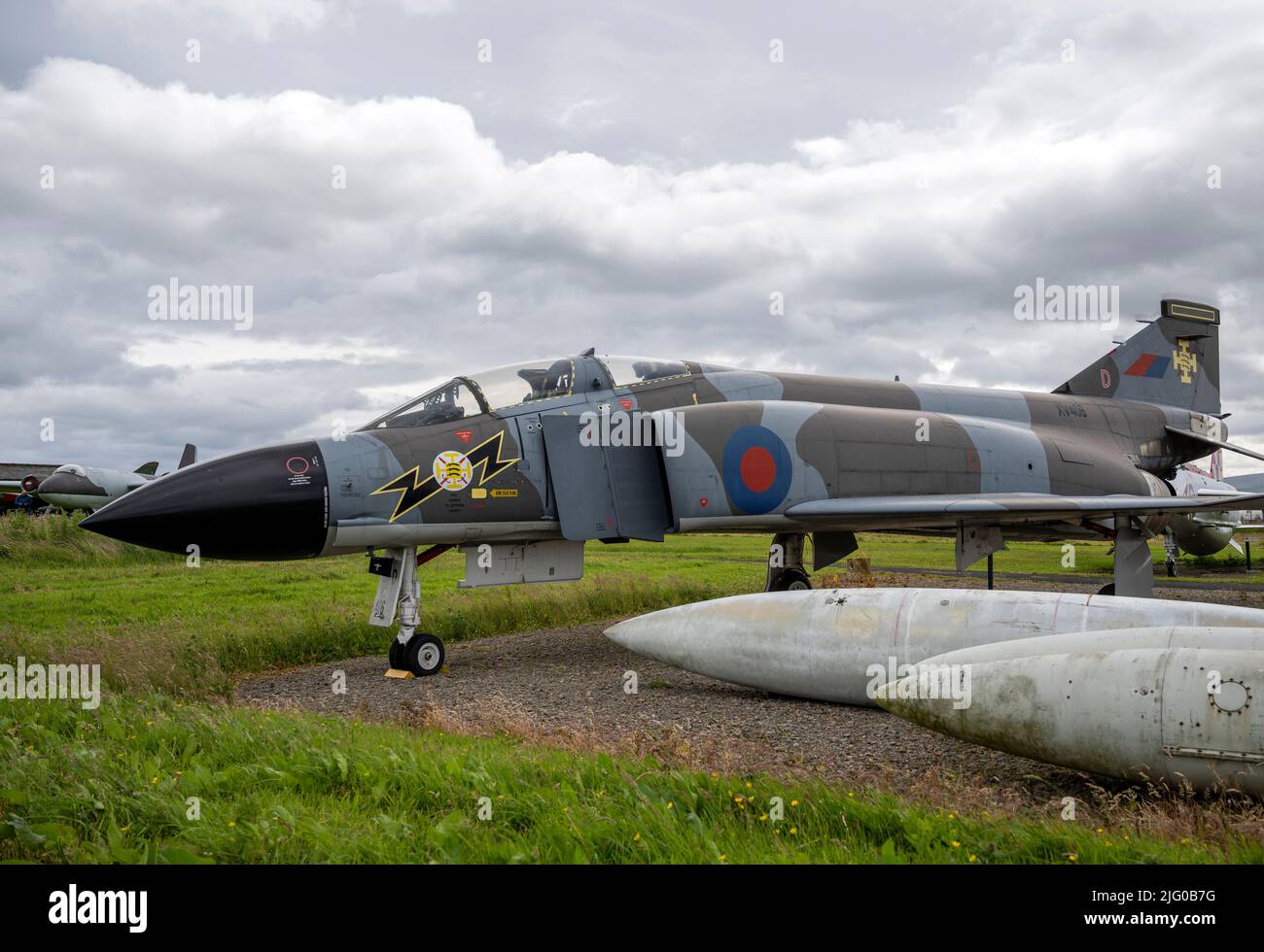 RAF Phantom FGR2 XV406 au Musée de l'aviation de Solway Banque D'Images