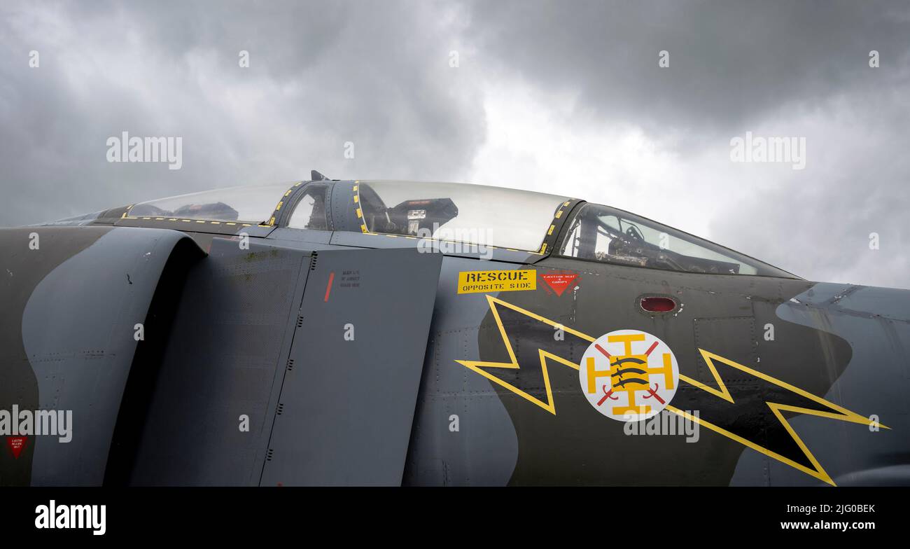 RAF Phantom FGR2 XV406 au Musée de l'aviation de Solway Banque D'Images