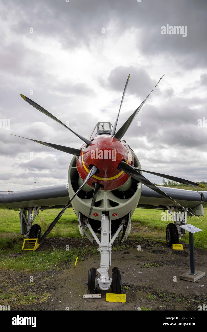 Fairey Gannet ECM.6 XA459 au Solway Aviation Museum Banque D'Images