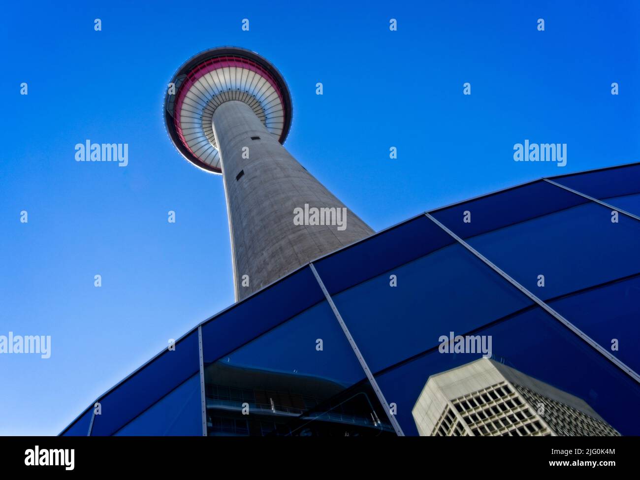 Calgary Tower Downtown Calgary Alberta Banque D'Images