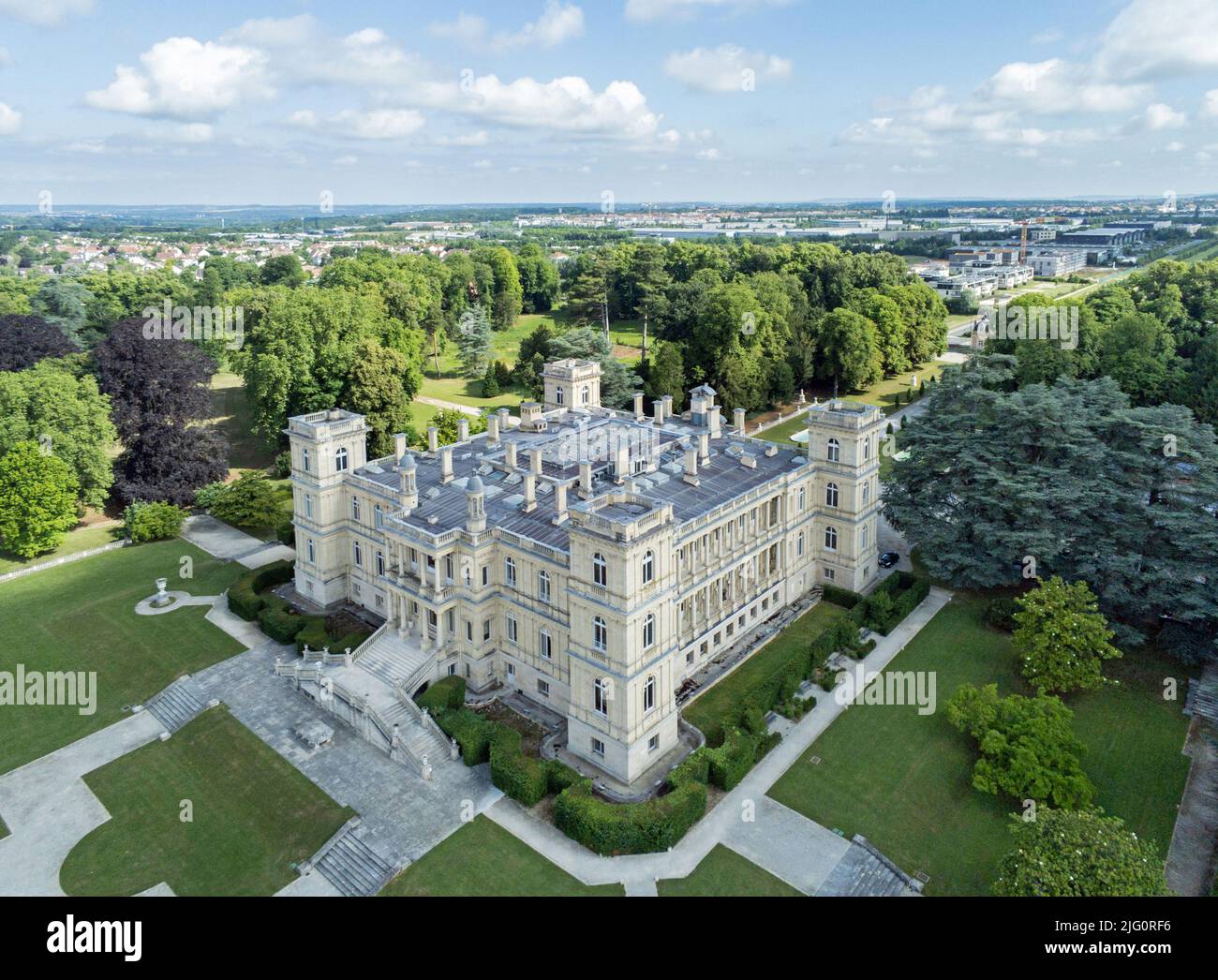 France, Seine-et-Marne, Ferrières-en-Brie, le château Banque D'Images