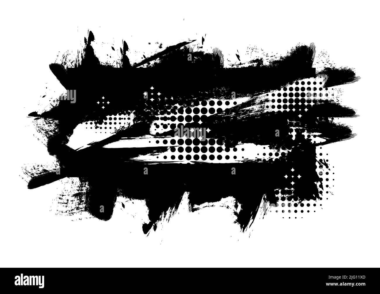 Résumé texture d'arrière-plan peinture sale bannière art design graphique toile de fond présentation splash illustration vectorielle Illustration de Vecteur