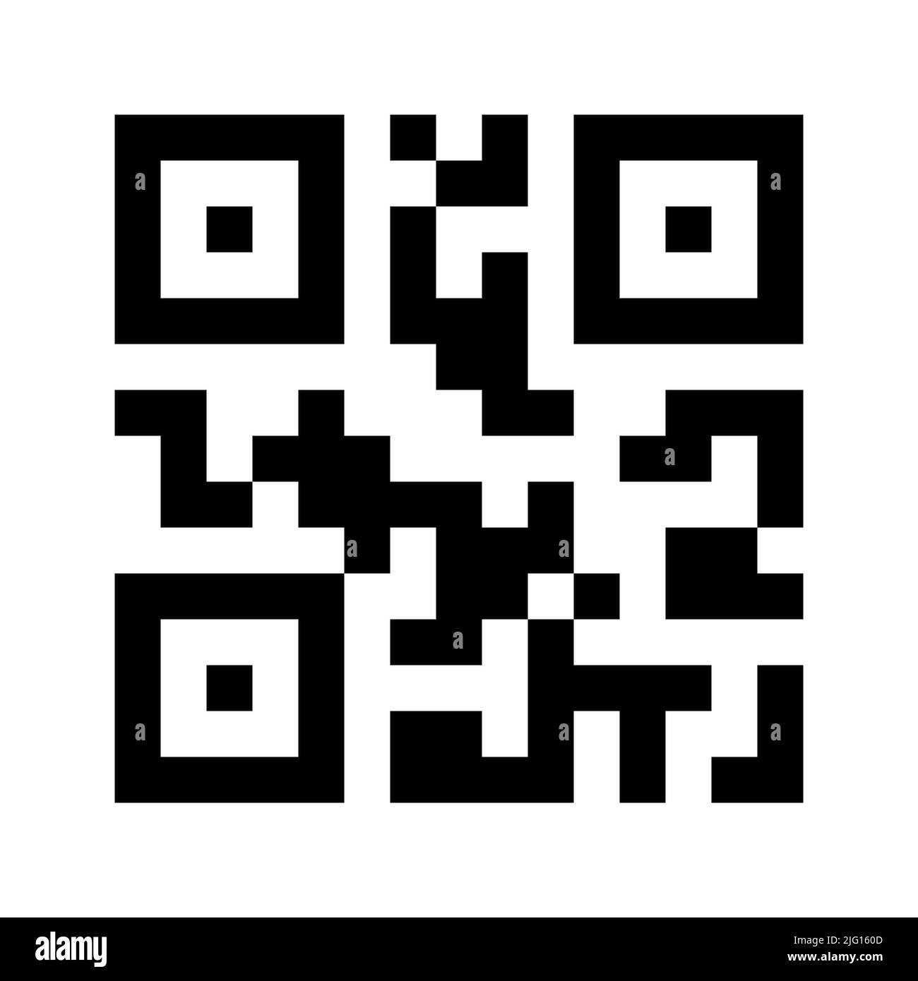 Illustration vectorielle d'icône de code QR isolée sur fond blanc Illustration de Vecteur