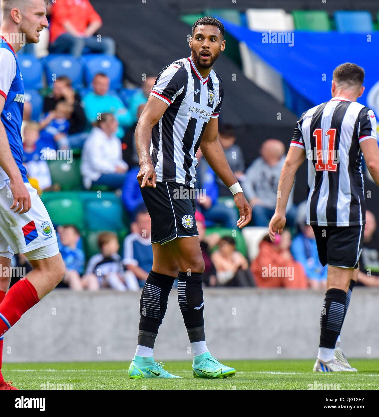 Linfield vs St Mirren, samedi 2nd juillet 2022, Windsor Park, Belfast Banque D'Images