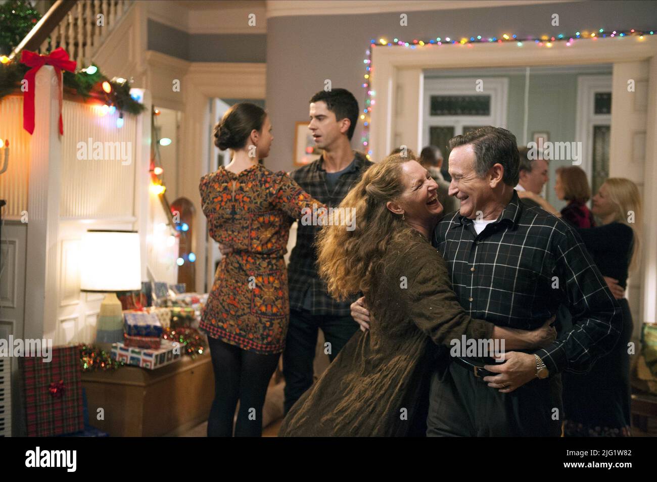 SUTTON FOSTER, HAMISH LINKLATER, MELISSA LEO, ROBIN WILLIAMS, L'HOMME PLUS À Brooklyn, 2014 Banque D'Images