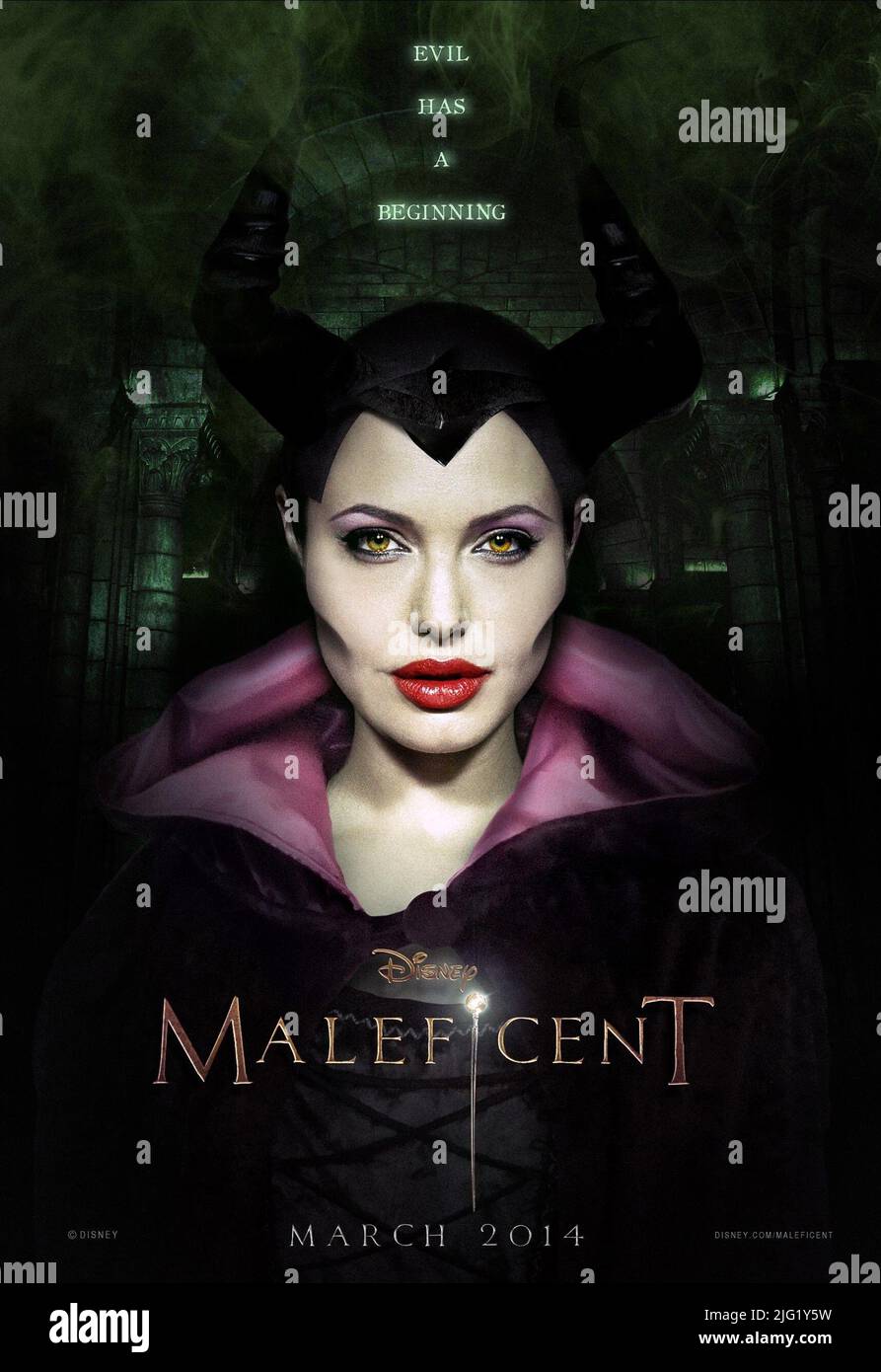 ANGELINA JOLIE, l'affiche, 2014 maléfique Banque D'Images