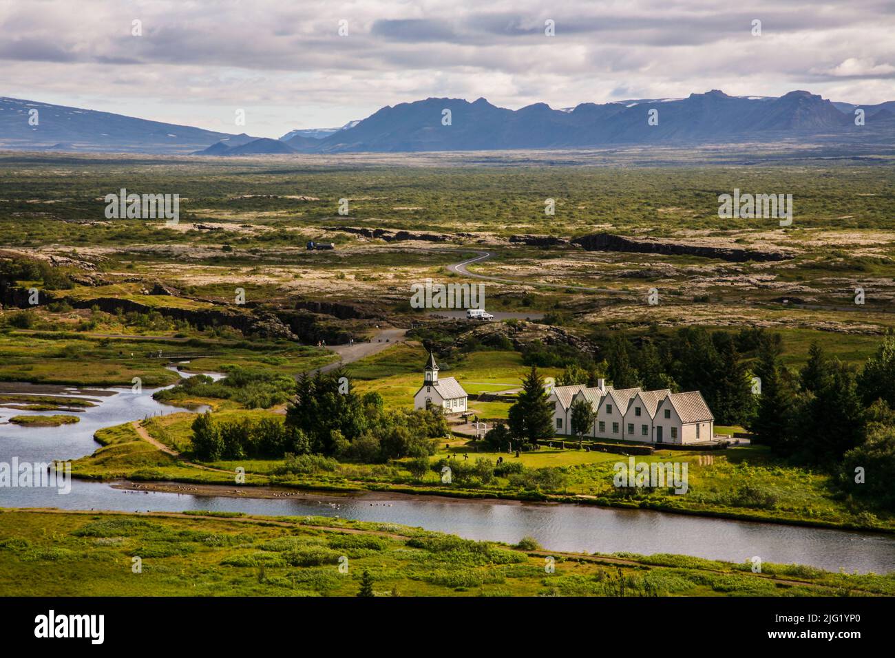 Parc national de Thingvellir, première législature dans le monde, 930 AD, Islande, Europe Banque D'Images