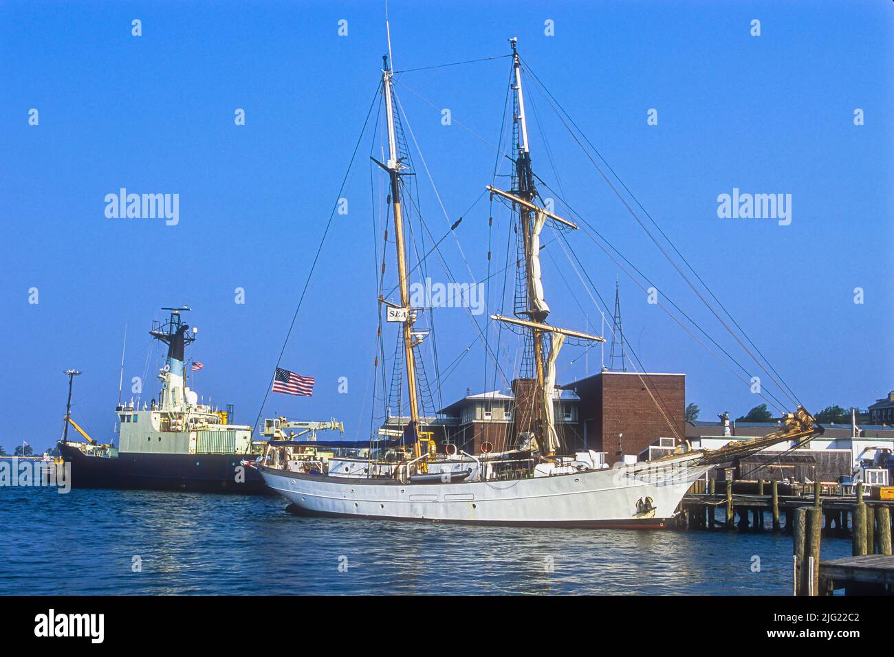 SSV Corwith Cramer, Woods Hole, Massachusetts Banque D'Images