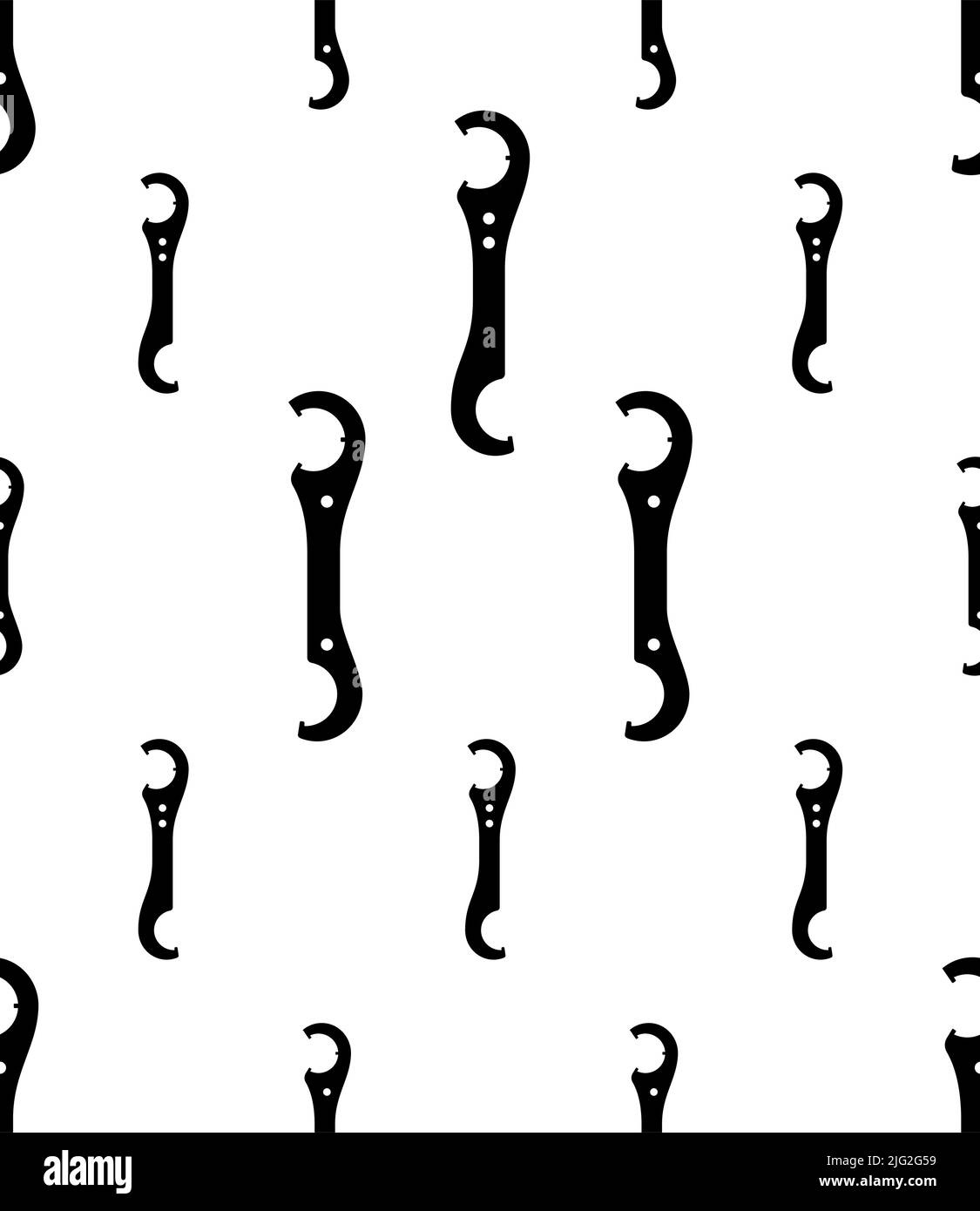 Schéma sans couture de l'icône de clé à anneau de verrouillage, illustration vectorielle de l'outil de stationnement de bague de verrouillage Illustration de Vecteur