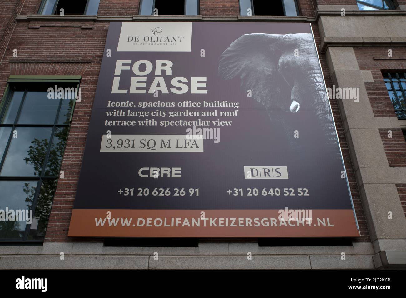 Panneau d'affichage du bâtiment de Olivant à Amsterdam, pays-Bas 5-7-2022 Banque D'Images