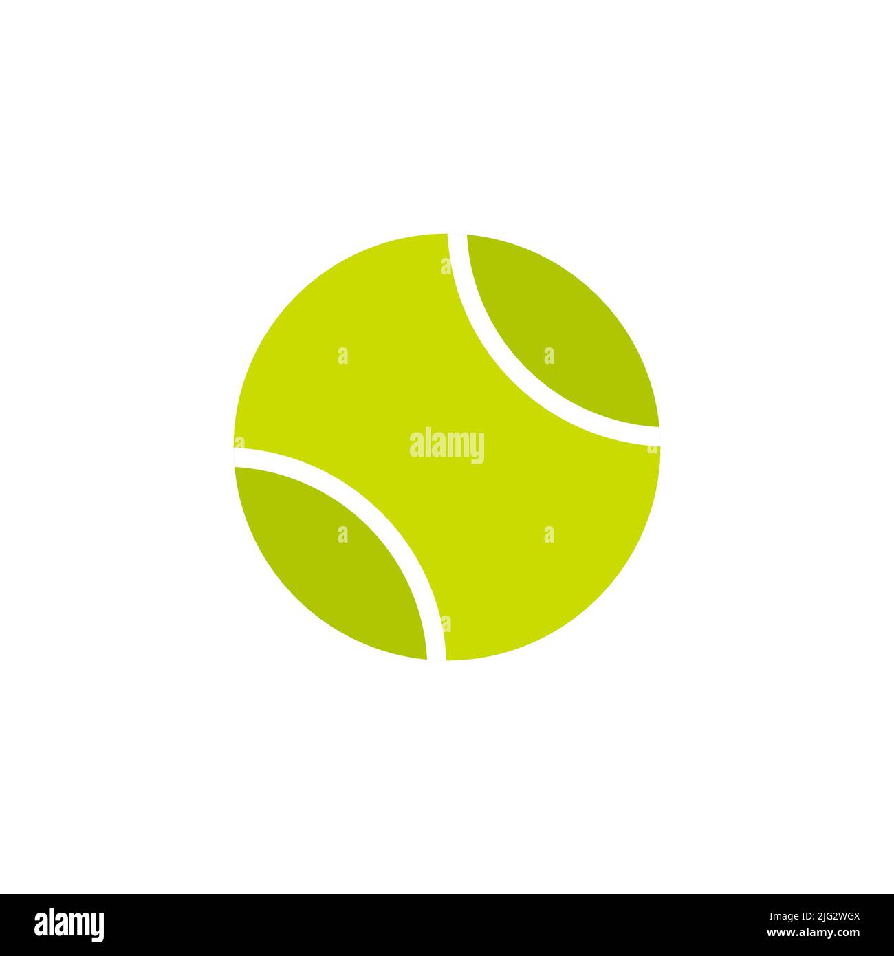 Vecteur icône de balle de tennis isolé sur fond blanc Illustration de Vecteur