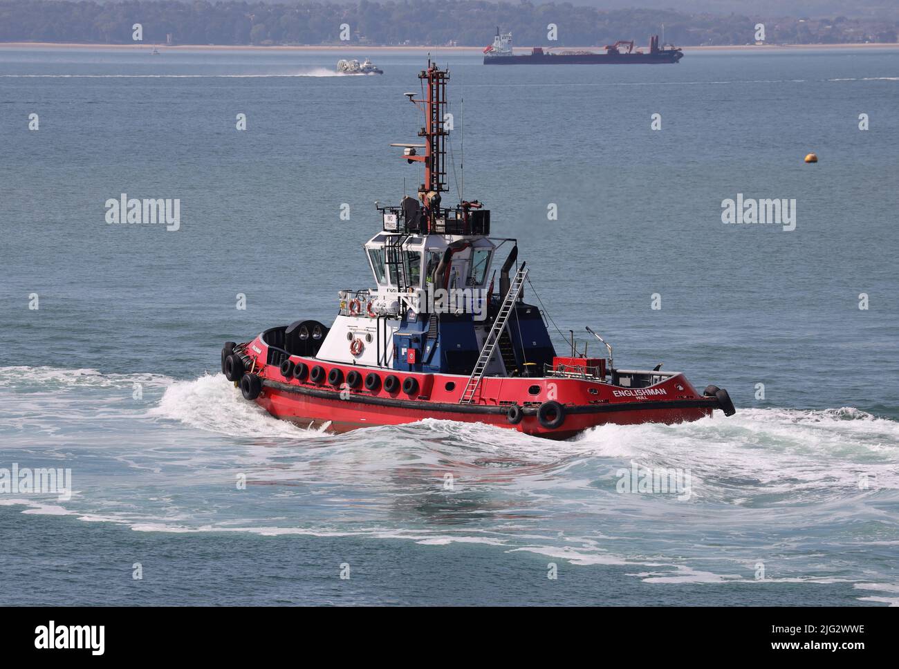 La Hull a enregistré le remorqueur ANGLAIS qui se dirigeait vers le Solent. Le navire est exploité par la société SMS Towage Banque D'Images