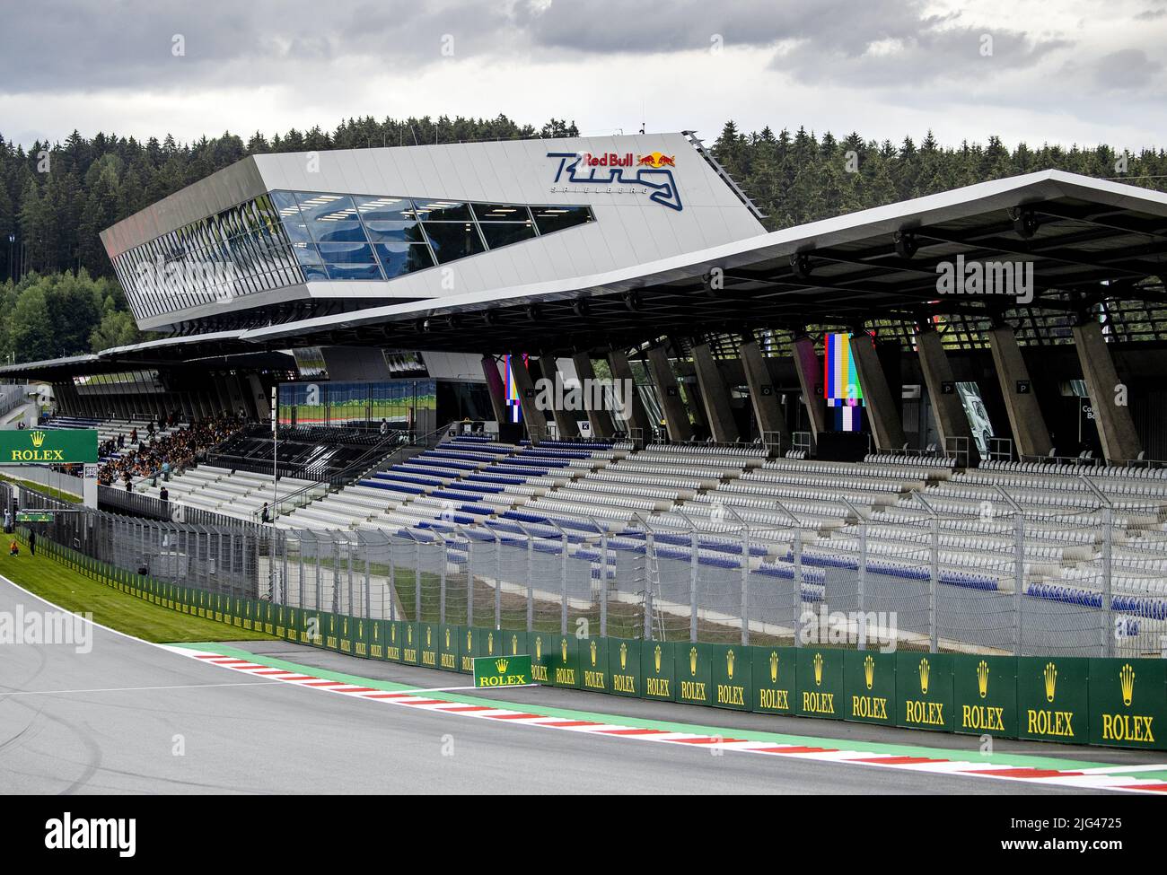 Autriche, 2022-07-07 16:29:18 SPIELBERG - un aperçu de la piste de course de Red Bull Ring presque vide dans la course jusqu'au Grand Prix d'Autriche. ANP SEM VAN DER WAL pays-bas sortie - belgique sortie Banque D'Images