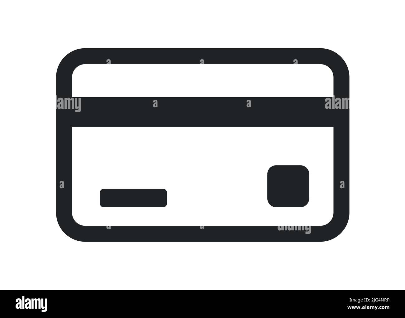Symbole de carte de crédit pour l'icône d'illustration du vecteur de paiement Illustration de Vecteur