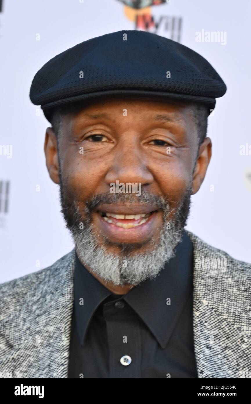 Londres, Royaume-Uni. - 7 juillet 2022. Brian Bovell participe à la première du film Purple Beatz du I will Tell - International film Festival au BFI de Londres, au Royaume-Uni Banque D'Images