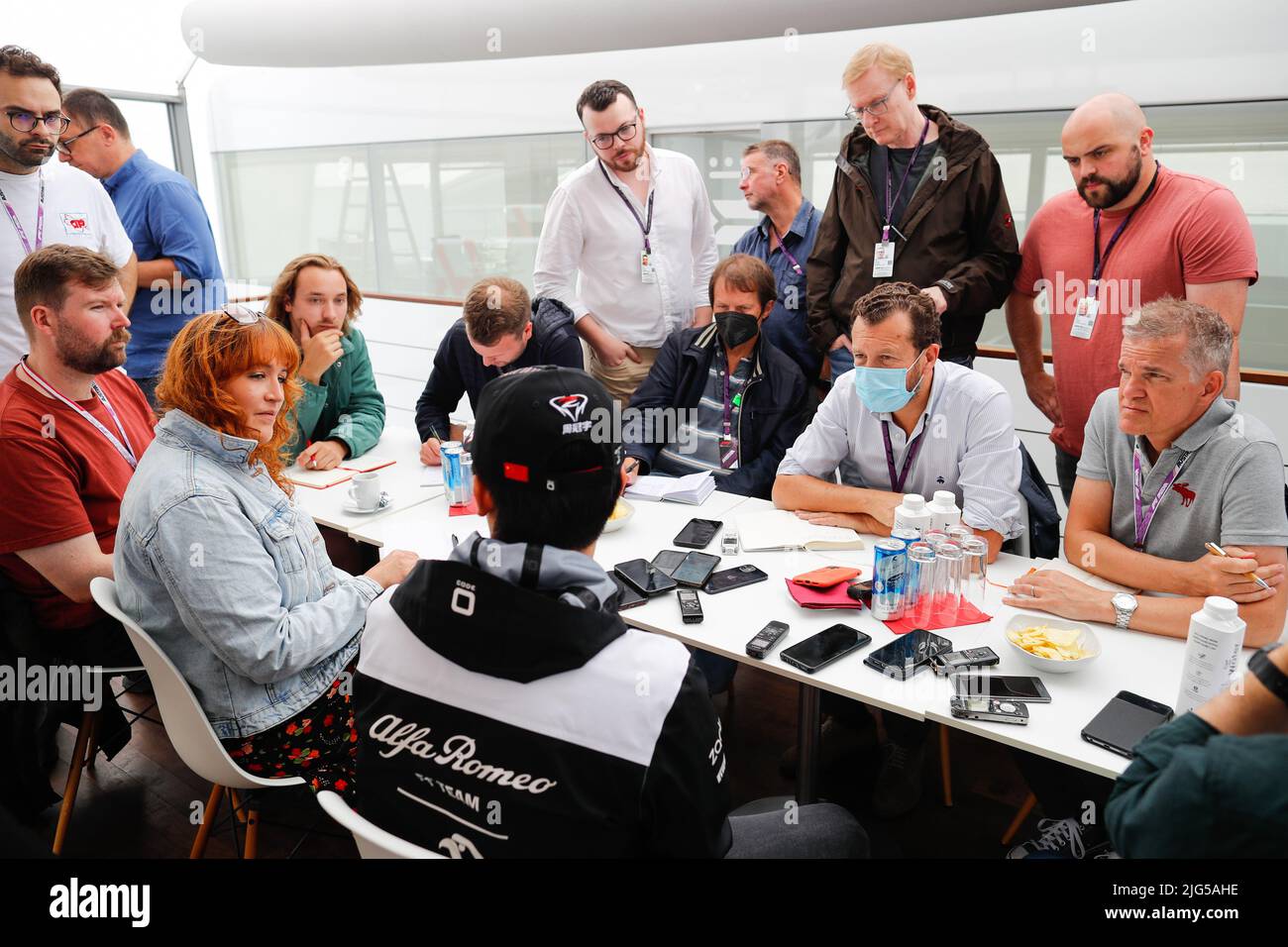 Spielberg, Autriche - 07/07/2022, illustration de la séance de presse pendant la Formule 1 Rolex Grosser Preis Von Osterreich 2022, Grand Prix autrichien 2022, 11th tour du Championnat du monde de Formule 1 2022 de la FIA de 8 juillet à 10, 2022 sur l'anneau de taureau rouge, à Spielberg, Autriche - photo : Antonin Vincent / DPPI / DPPI / LiveMedia Banque D'Images