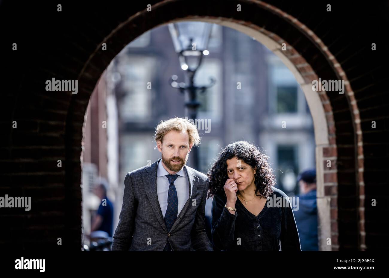 2022-07-08 10:05:57 LA HAYE - Dennis Wiersma, ministre de l'éducation primaire et secondaire, arrive au Binnenhof pour le Conseil hebdomadaire des ministres. ANP BART MAAT pays-bas hors - belgique hors Banque D'Images