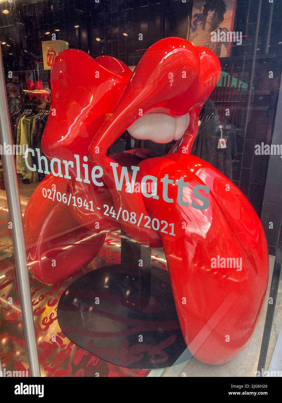 THE ROLLING STONES UK CARNABY ST. STOCKER Banque D'Images
