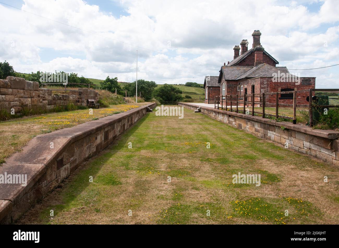 Autour du Royaume-Uni - voie ferrée désutilisée, Kettleress, North Yorkshire, Royaume-Uni Banque D'Images