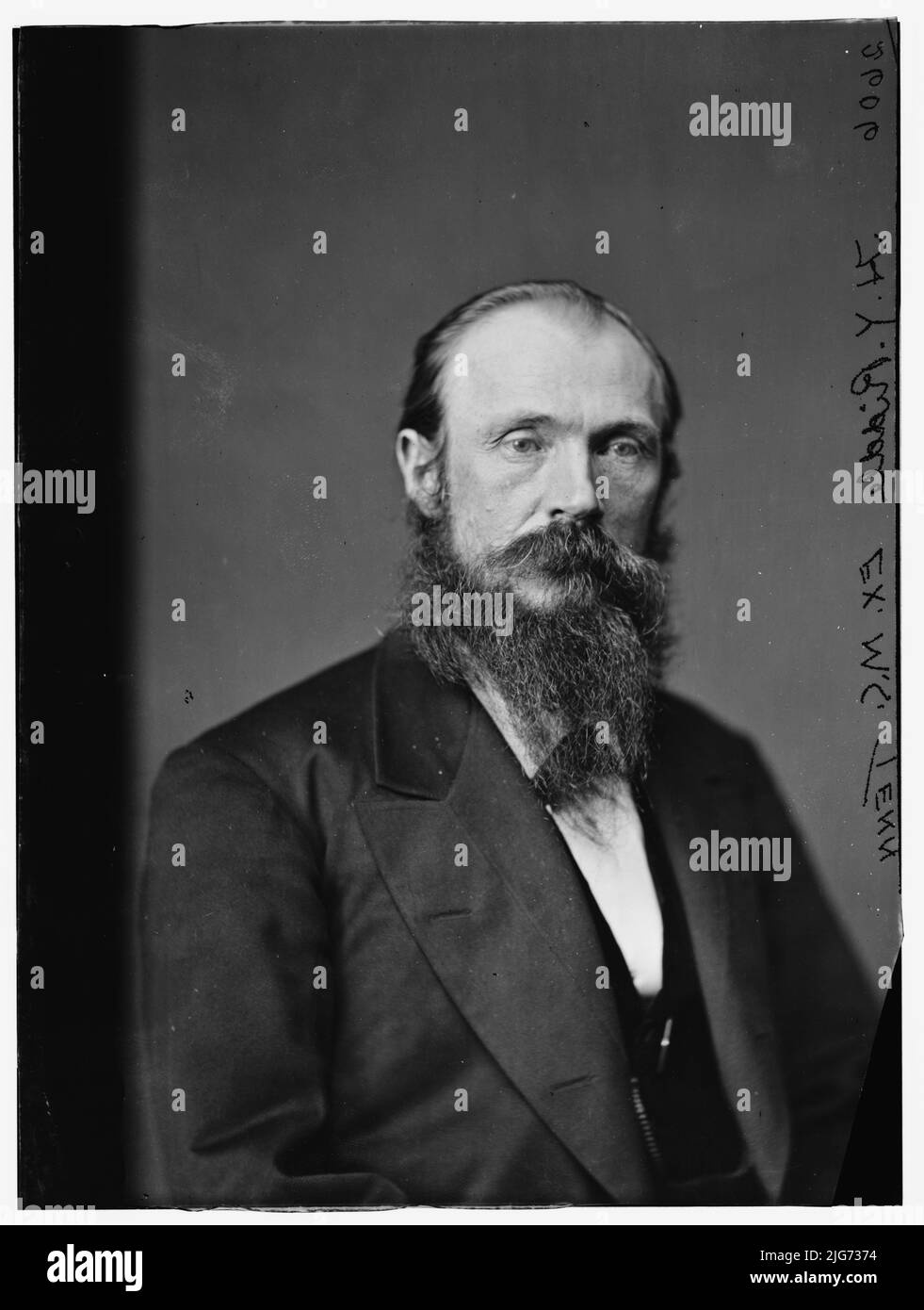 Haywood Yancey, de Tenn, privé de l'Armée confédérée en 1861, entre 1870 et 1880. La dernière année de la guerre civile, il faisait partie du personnel des généraux Ambrose R. Wright et William Whann Mackall. [Homme politique, avocat, professeur: professeur de mathématiques et de langues]. Banque D'Images