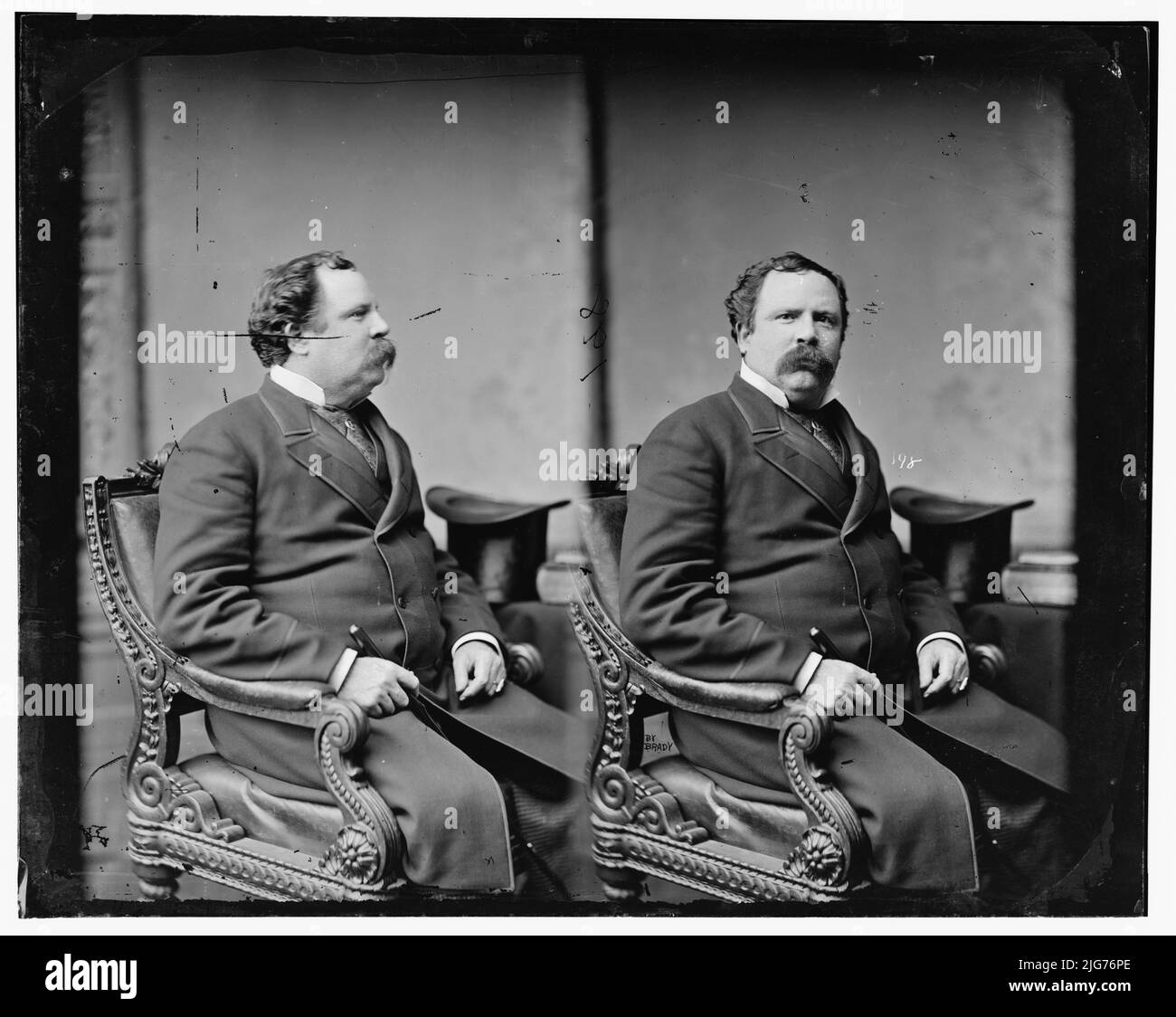 Thomas P. du Texas, entre 1865 et 1880. [Caroline du Sud] et MD [Maryland] - 1860. Majeure en 1st, Texas Regt. CSA. [Homme politique, rédacteur en chef de journaux et soldat : major du Premier Texas Regiment de l'Armée des États confédérés; rédacteur en chef du Houston Daily Telegraph]. Banque D'Images