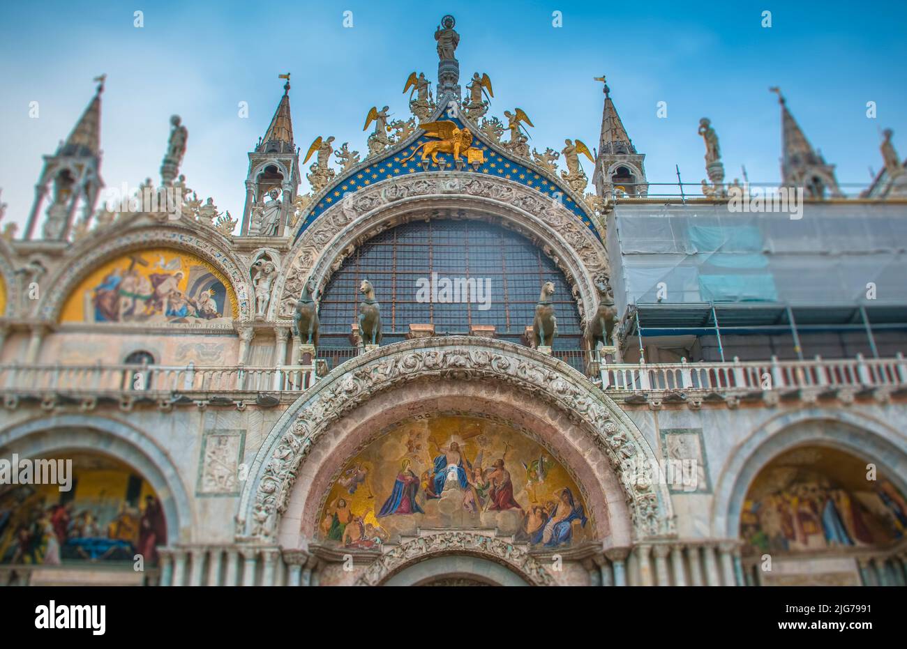 Basilique Saint-Marc (Saint-Marc Mark's Basilica) à Venise, Italie Banque D'Images