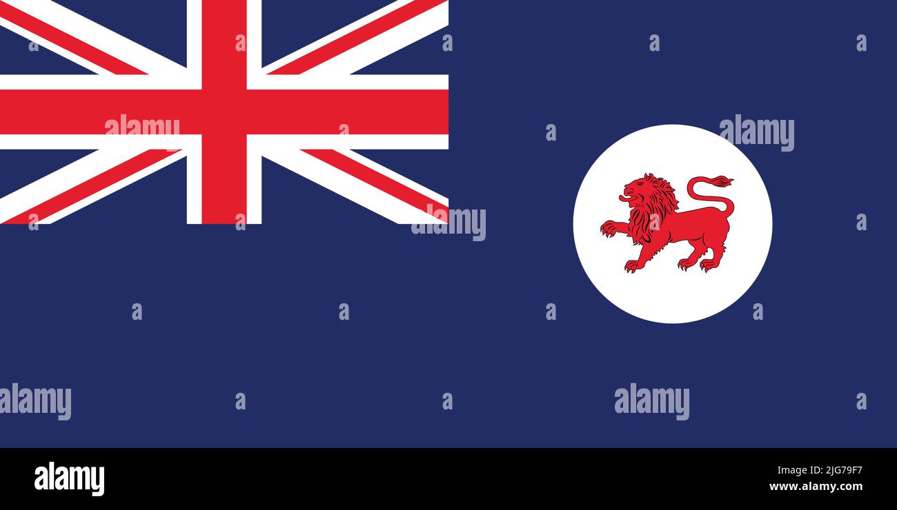 Drapeau de LA TASMANIE, AUSTRALIE Illustration de Vecteur