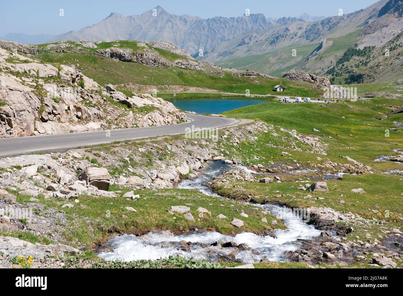 Route du col de la bonette e restefond Banque de photographies et d'images  à haute résolution - Alamy