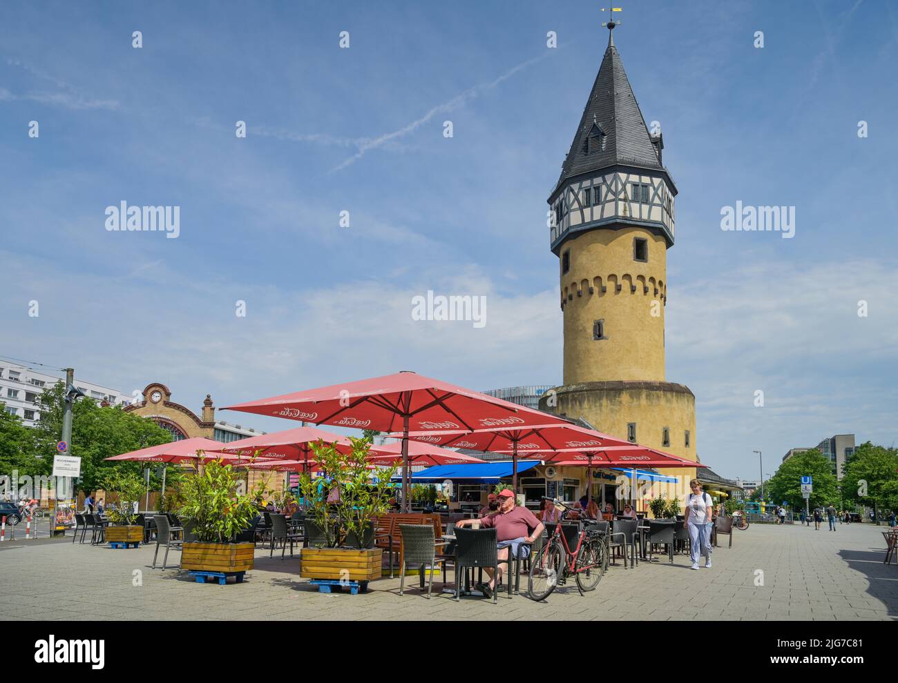 Bockenheimer Warte, Bockenheim Frankfurt am main, Hesse, Allemagne Banque D'Images