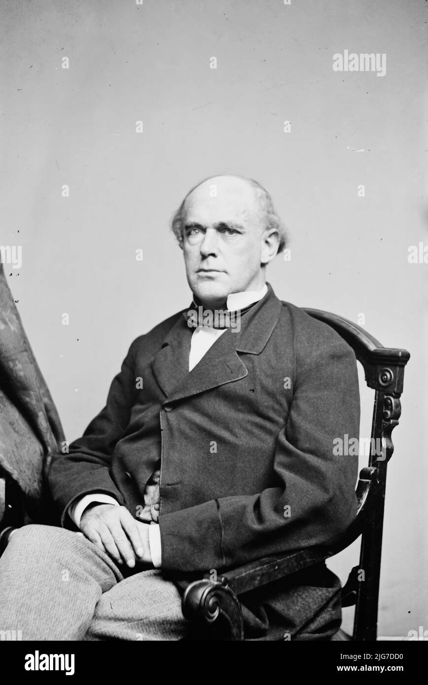 L'honorable Salmon P. Chase, entre 1855 et 1865. [Homme politique, avocat]. Banque D'Images