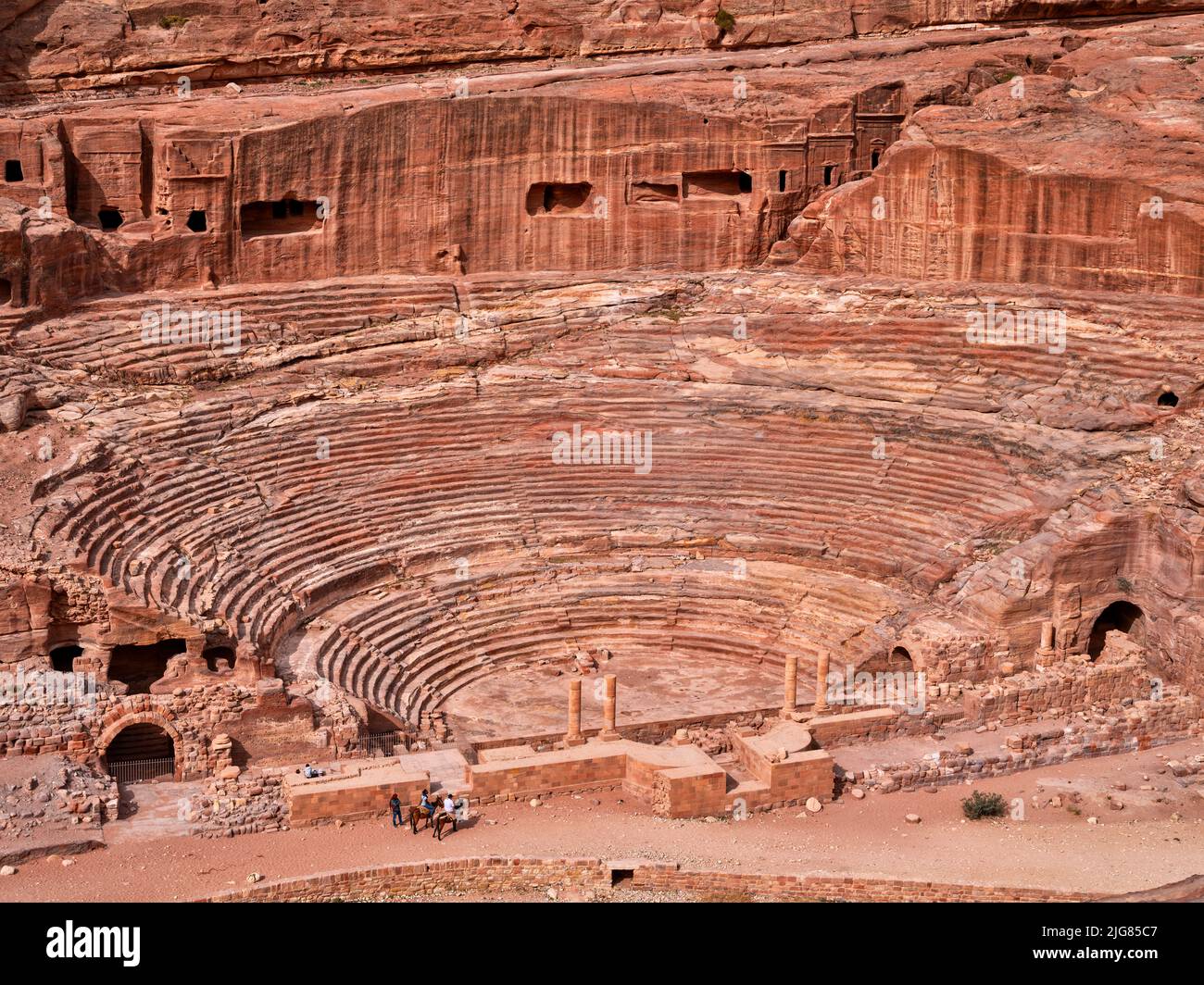 Petra, ville des Nabatéens, Jordanie. Banque D'Images