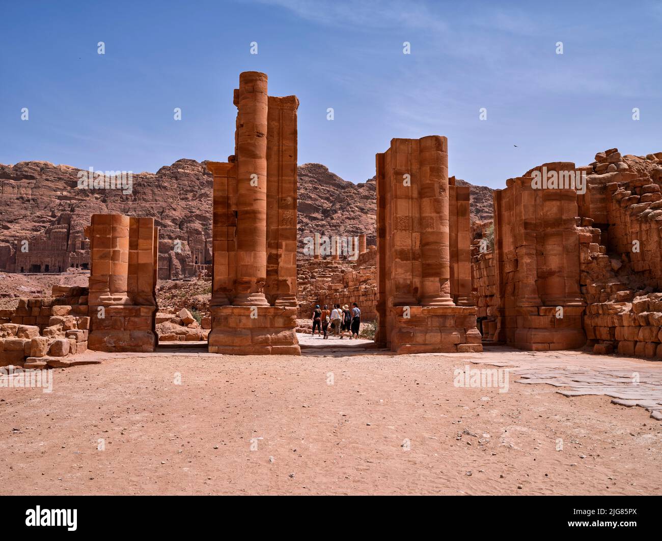 Petra, ville des Nabatéens, Jordanie. Banque D'Images