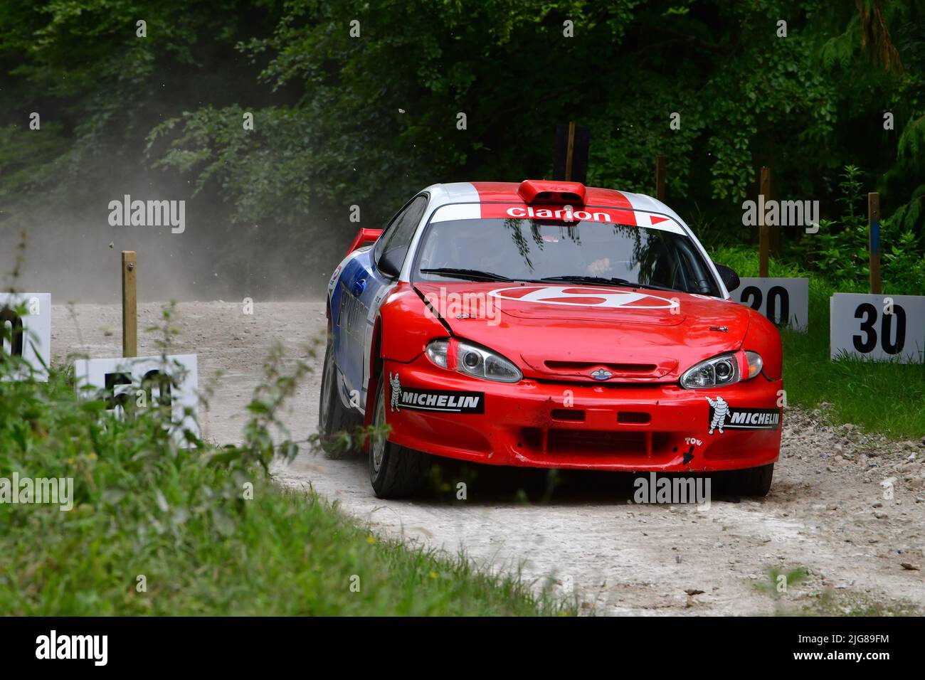 Graham Middleton, Hyundai coupe, Dawn of Modern Rallying, Forest Rally Stage, Goodwood Festival of Speed, The Innovators - Masterminds of Motorsport, Banque D'Images