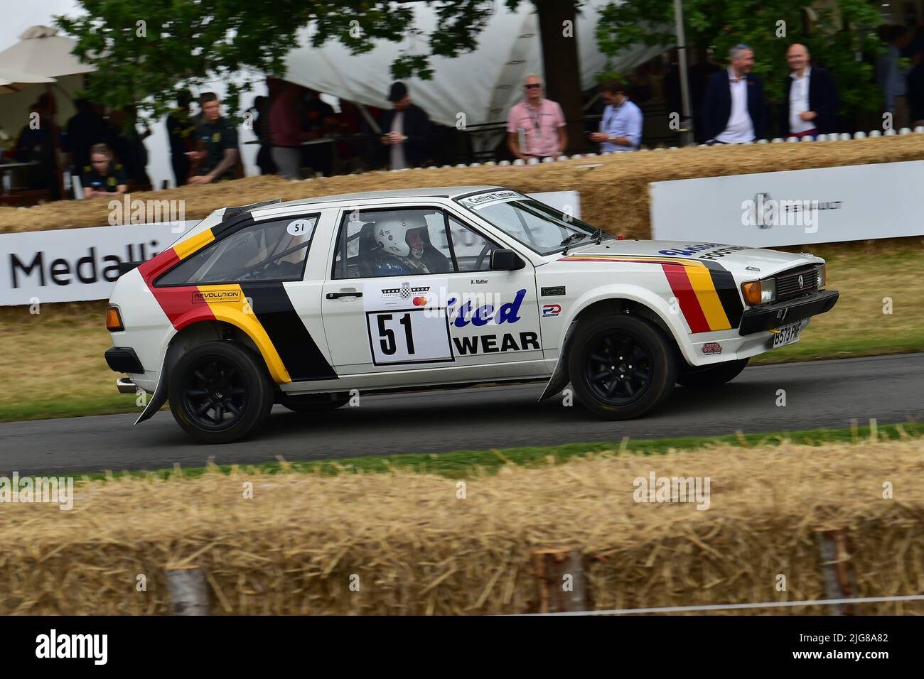 Kim Mather, Volkswagen Scirocco, Dawn of Modern Rally, Forest Rally Stage, Goodwood Festival of Speed, les innovateurs - les chefs d'œuvre de Motorsport, Banque D'Images