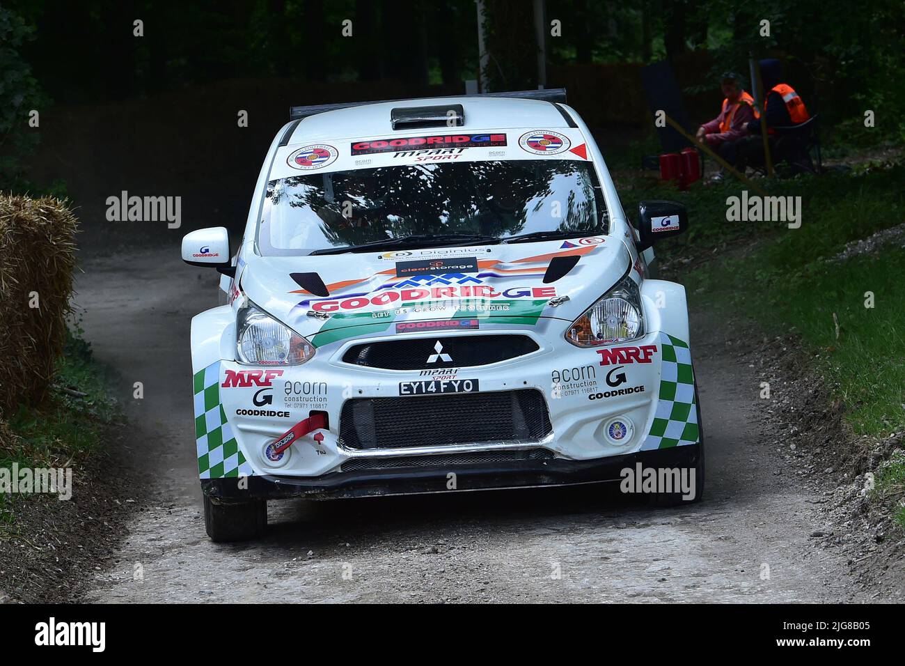 Graham Middleton, Mitsubishi Mirage R5, Dawn of Modern Rally, Forest Rally Stage, Goodwood Festival of Speed, les innovateurs - chefs d'œuvre de Motor Banque D'Images