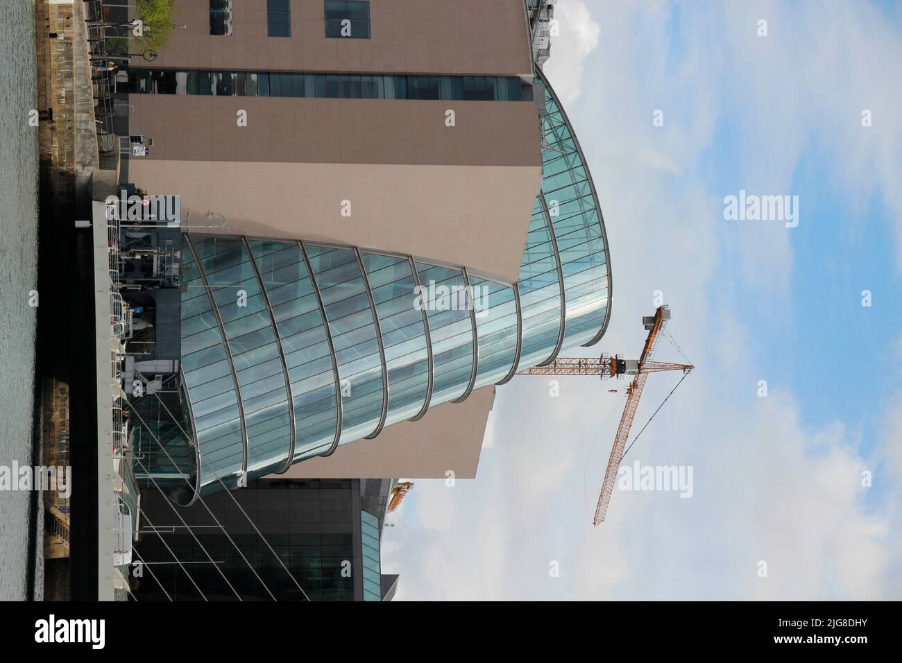 Convention Center Dublin, architecte Kevin Roche, Dublin, province de Leinster, Irlande Banque D'Images