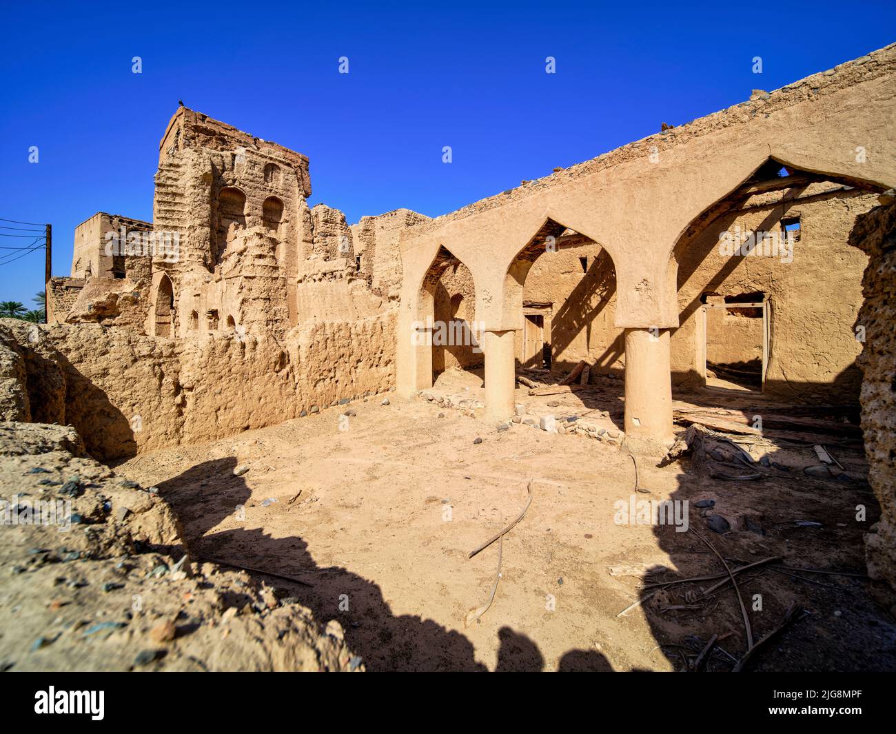 Ville historique de Sinaw, Oman. Banque D'Images
