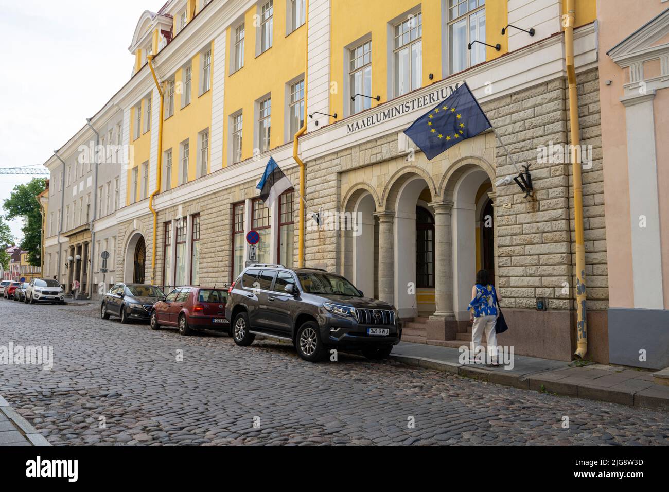 Tallinn, Estonie. Juillet 2022. Vue extérieure du palais du ministère des Affaires rurales dans le centre-ville Banque D'Images