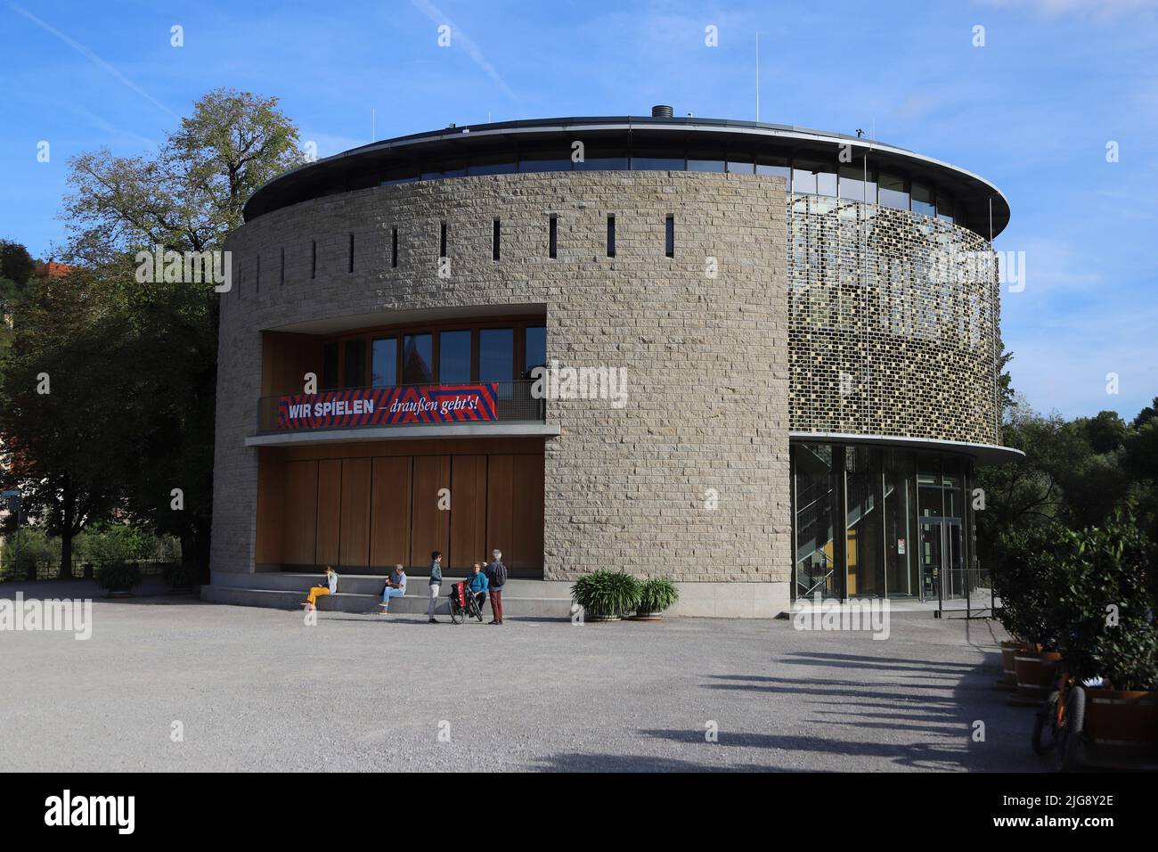 Allemagne, Bade-Wurtemberg, salle du Schwäbisch, New Globe Theatre Banque D'Images