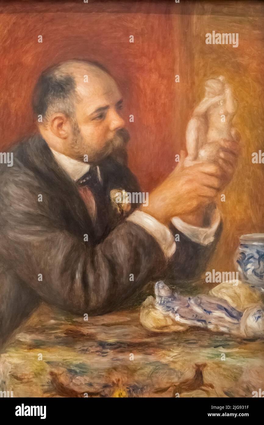 Angleterre, Londres, Somerset House, la Galerie Courtauld, Portrait d'Ambroise Volard par Pierre-Auguste Renoir en date du 1908 Banque D'Images