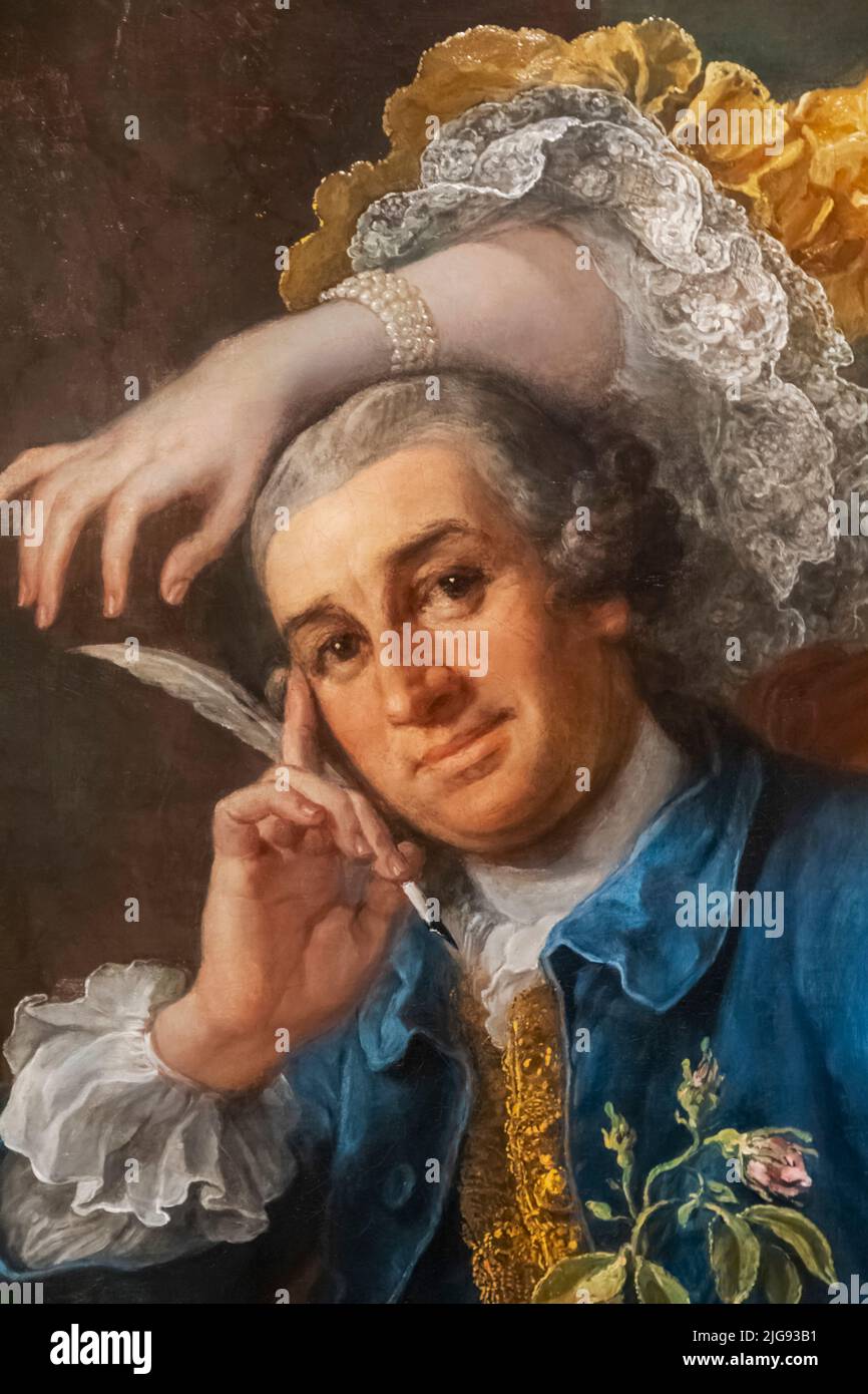 David garrick avec sa femme eva maria veigel Banque de photographies et ...